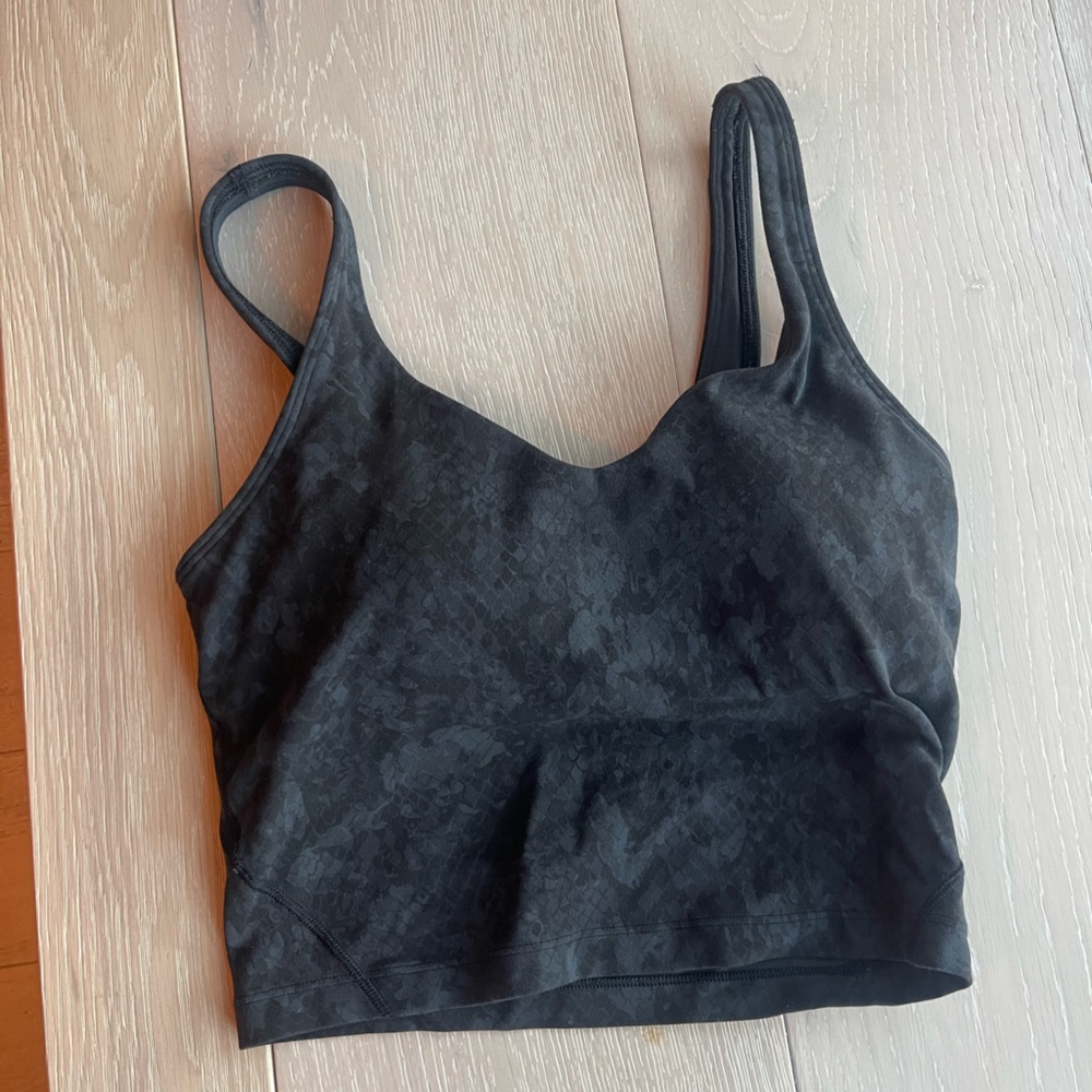 Black pattern Lululemon align tank